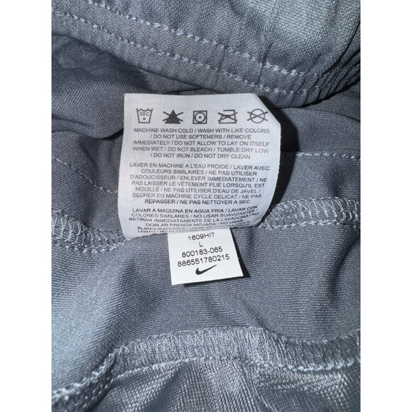 Nike Pants Women’s Size Large Black Side Stripes Grey Polyester - Picture 14 of 15